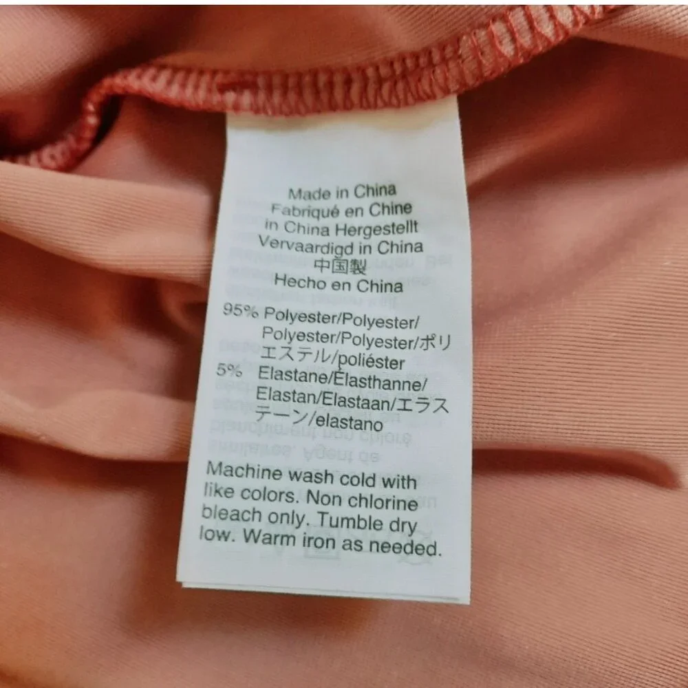 Madewell Coral Pink Crushed Velvet Mini Shift Dress Size S NWT